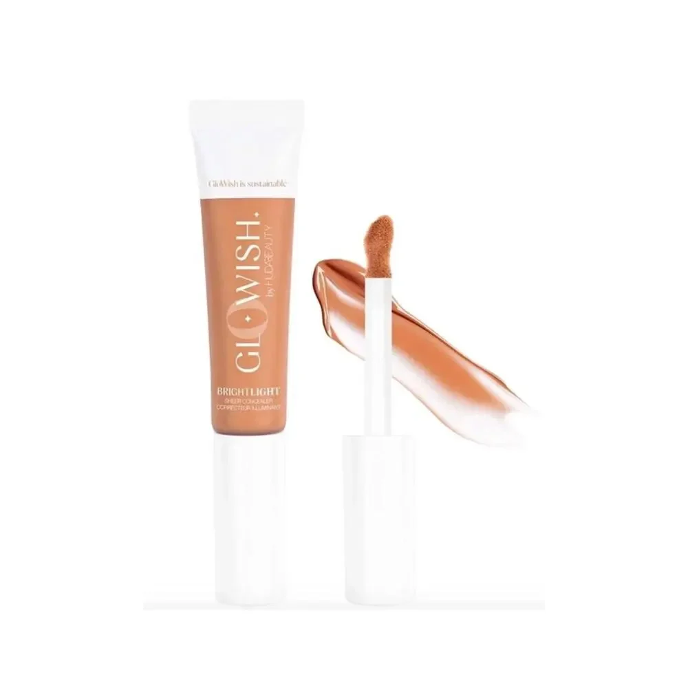 GloWish -by Huda Beauty -Bright Light- Sheer Concealer -0.35 fl oz -09 Extra Tan